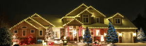 holiday lights installed by emerald lawns