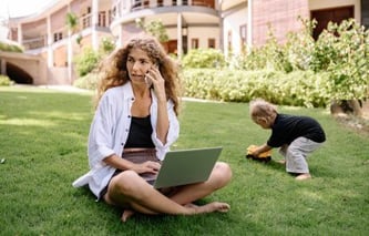 Fun on a Fertilized Lawn