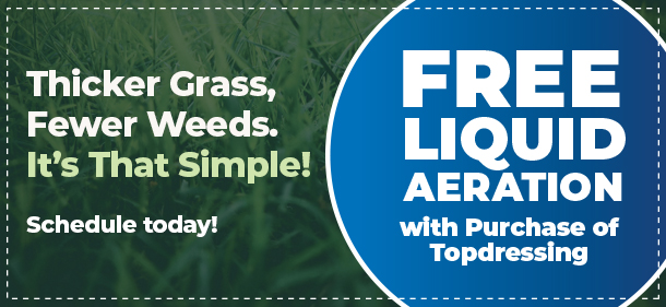 Free liquid aeration with the purchase of topdressing