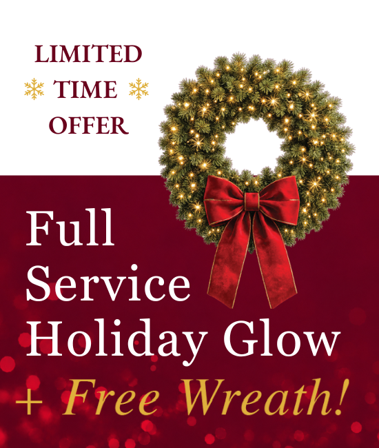 Holiday Lighting Limited Time Offer - Free Wreath